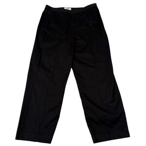 Talbots Pants 10 Stretch Tailored Cropped Side Zip Office Chic Travel Workwear